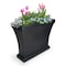 Mayne Bordeaux Trough Planter - Black 8890-B - alternate 3